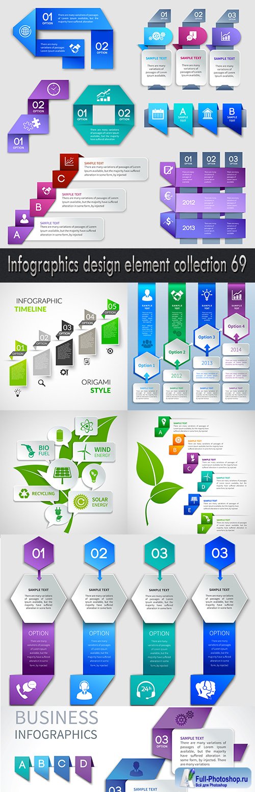 Infographics design element collection 69
