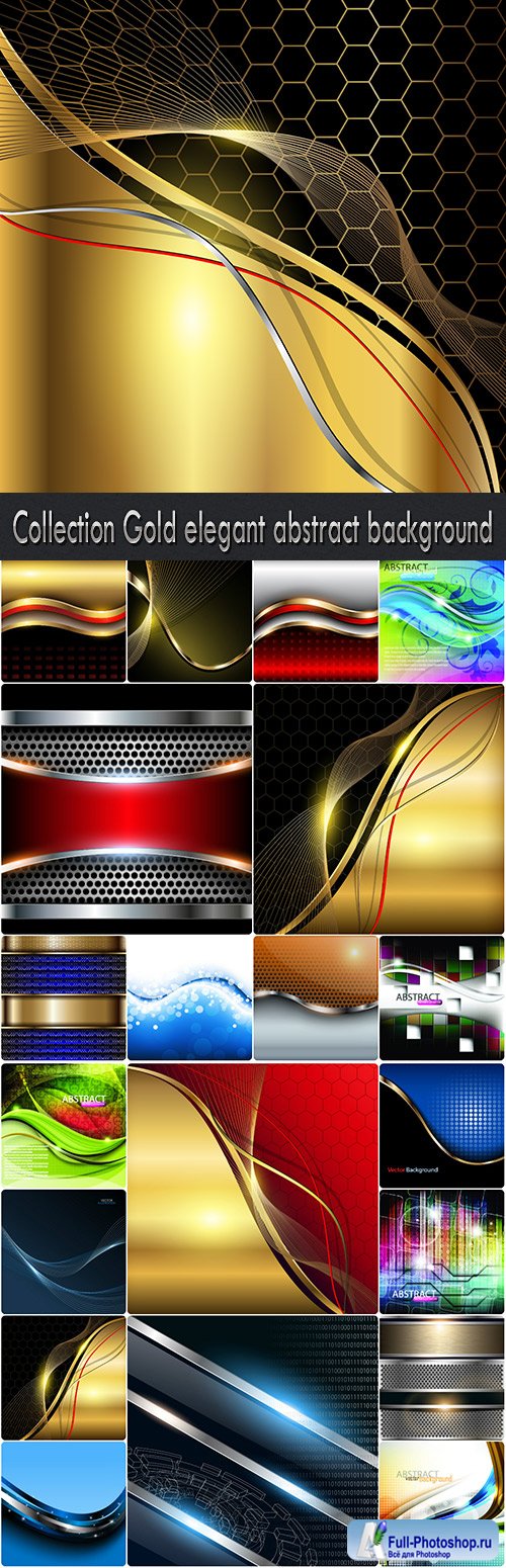 Collection Gold elegant abstract background