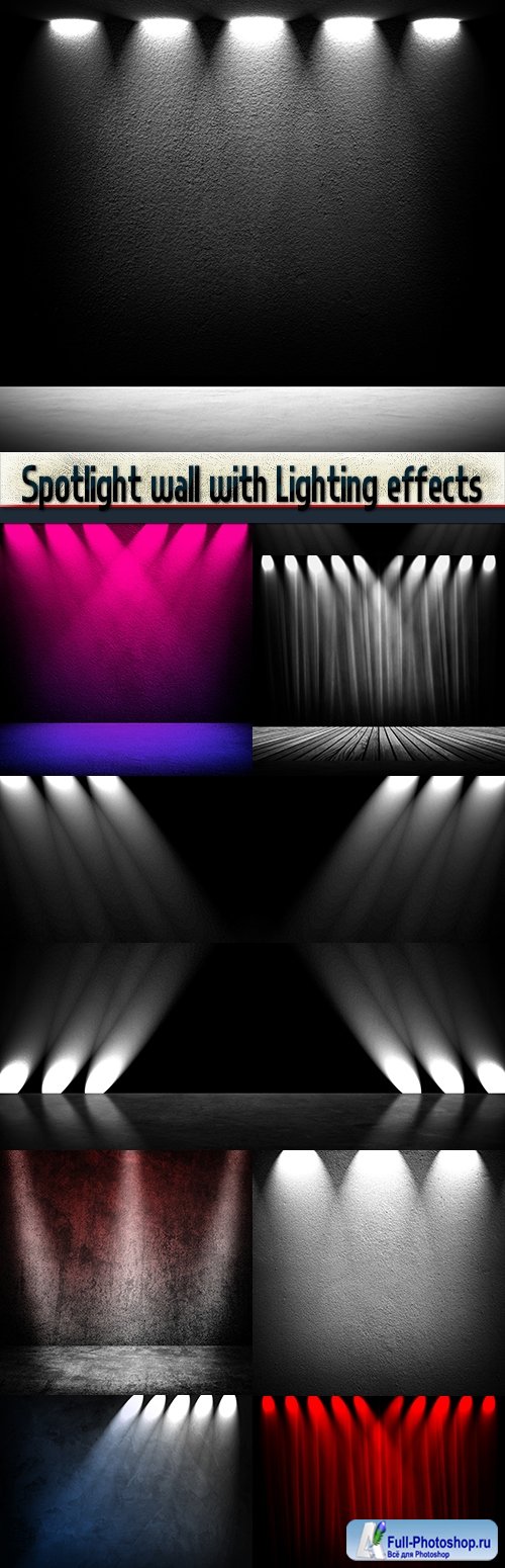 Spotlight wall with Lighting effects