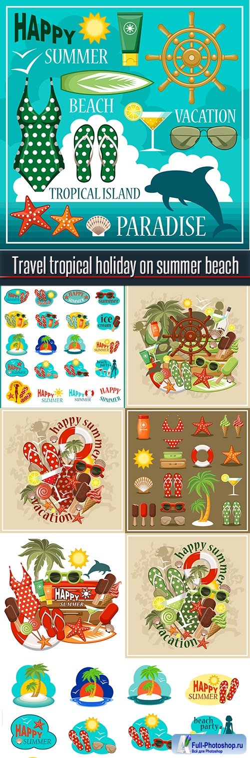 Travel tropical holiday on summer beach
