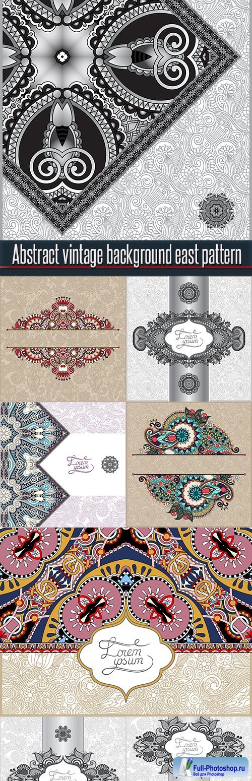 Abstract vintage background east pattern