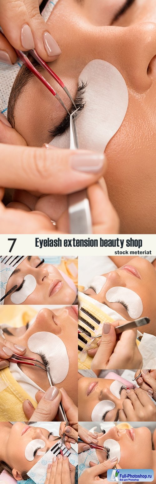 Eyelash extension beauty shop