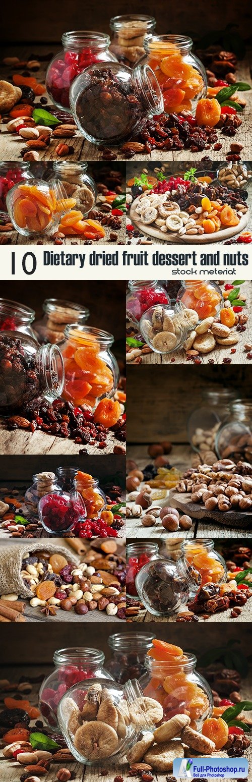 Dietary dried fruit dessert and nuts