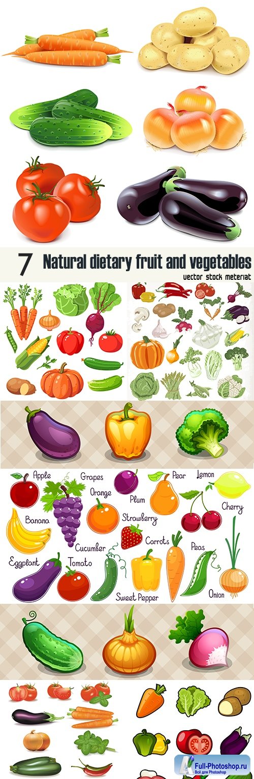 Natural dietary fruit and vegetables