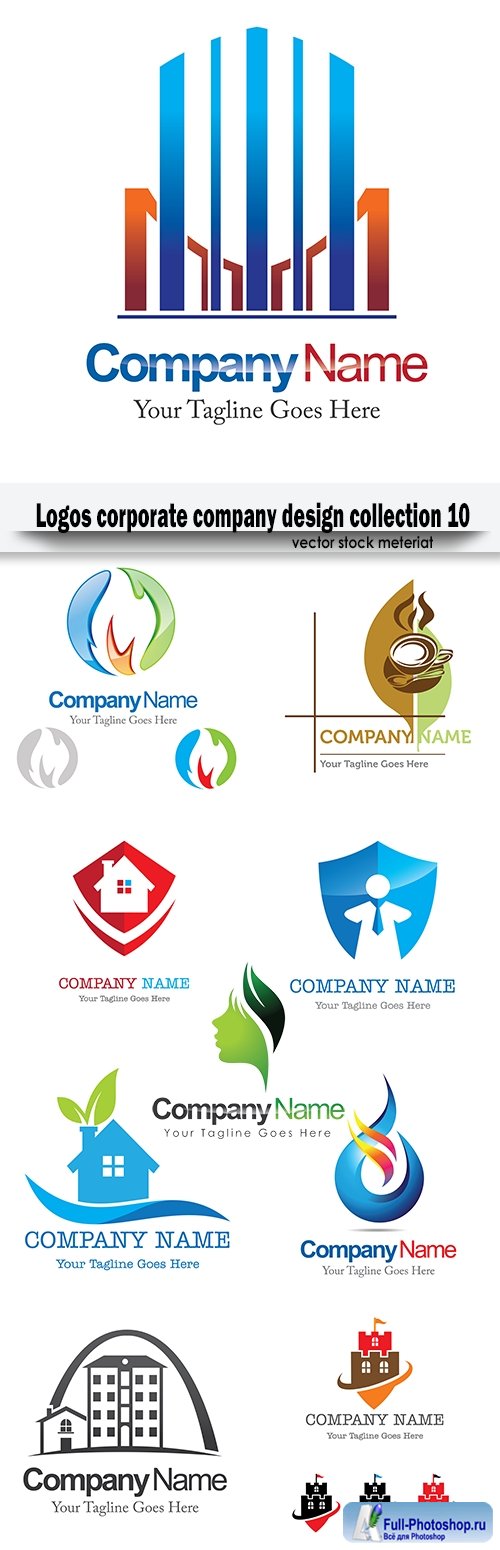 Logos corporate company design collection 10