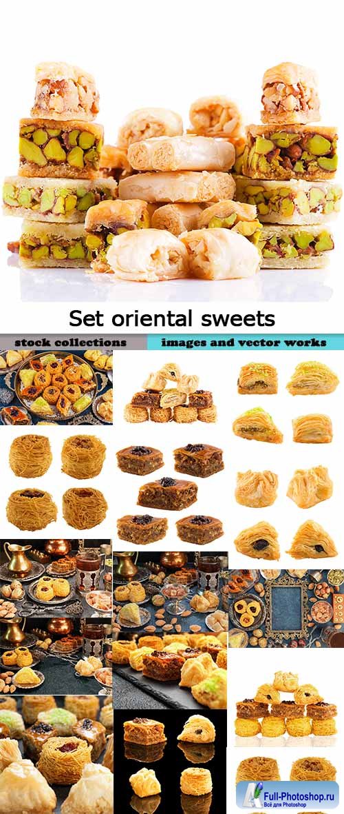 Set oriental sweets