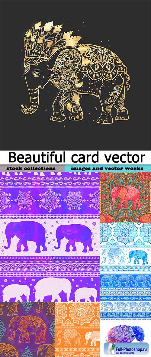 Beautiful card vector