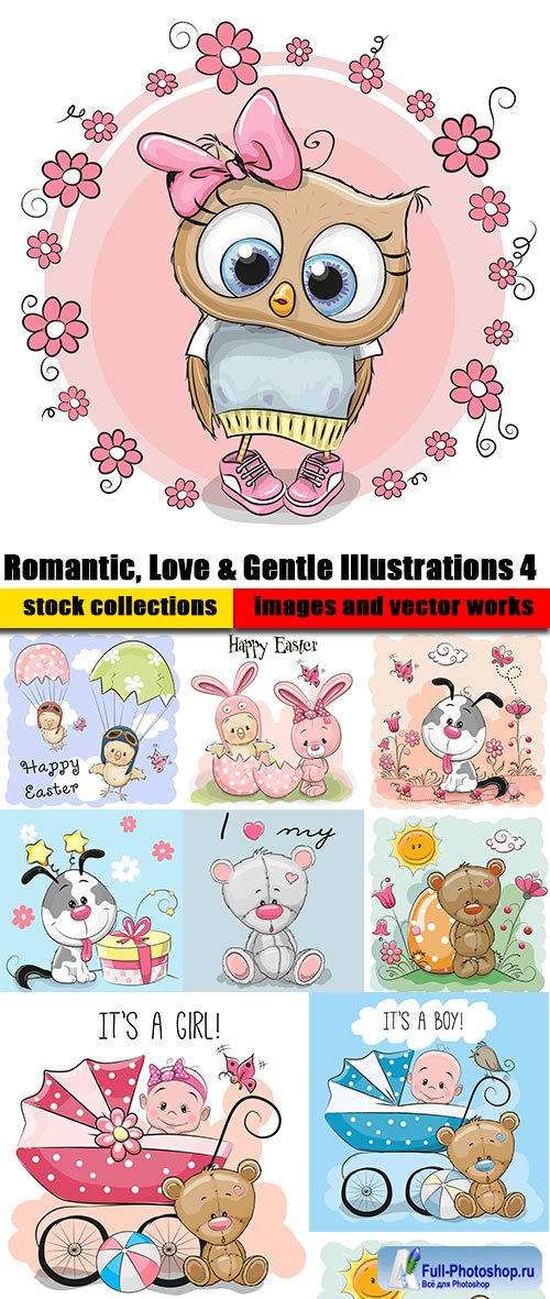 Romantic, Love & Gentle Illustrations 4