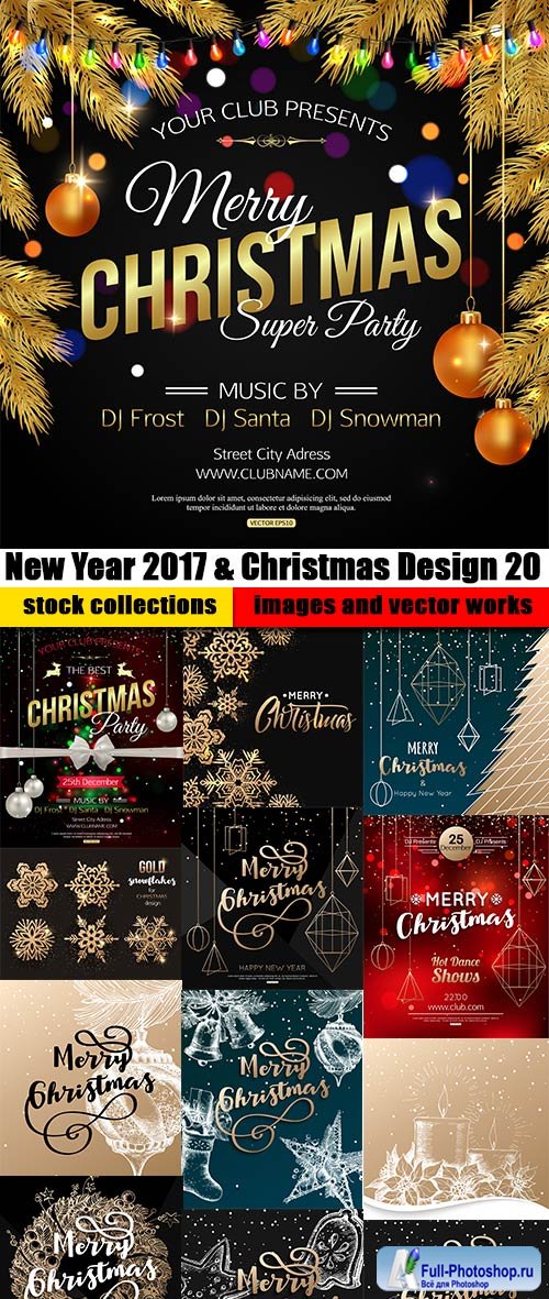 New Year 2017 & Christmas Design 20