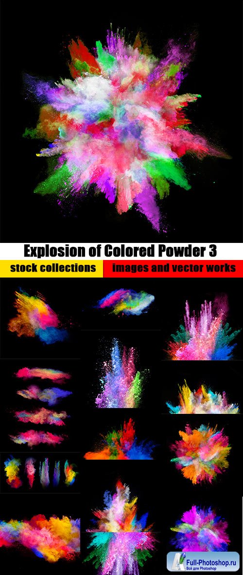 Explosion of Colored Powder 3 