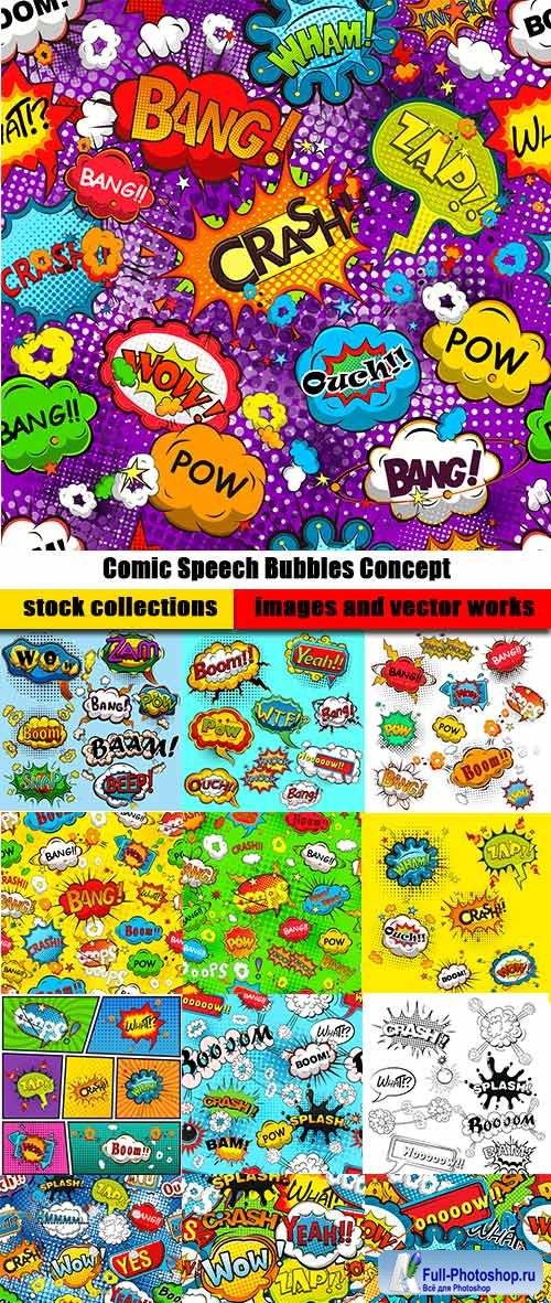 Comic Speech Bubbles Concept
