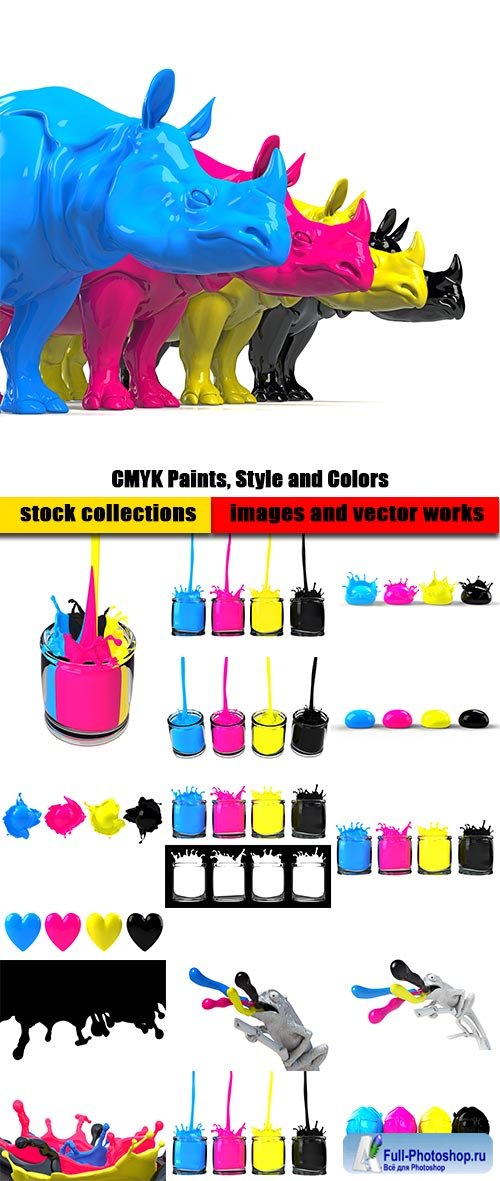 CMYK Paints, Style and Colors