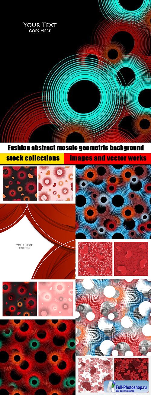 Fashion abstract mosaic geometric background
