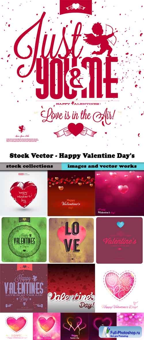 Stock Vector - Happy Valentine Day's