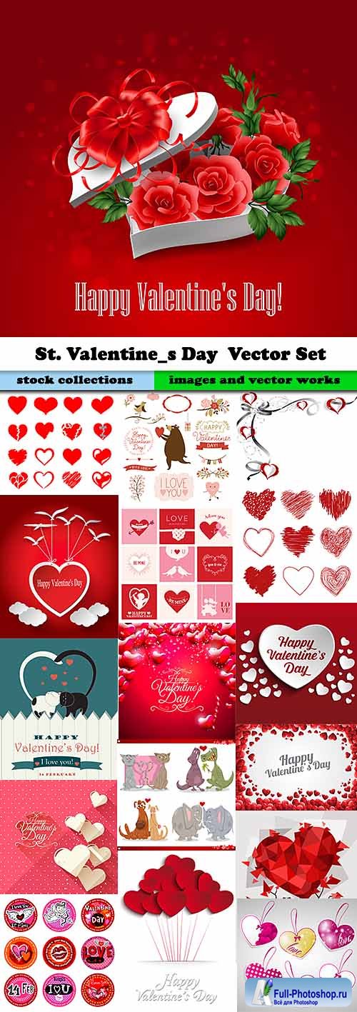 St. Valentine s Day  Vector Set