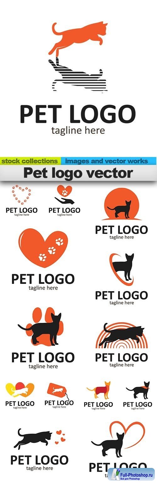 Pet logo vector