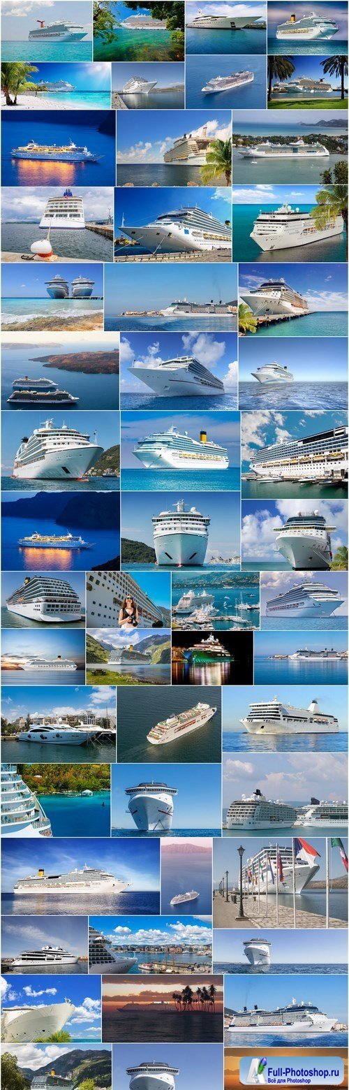 Cruise Lines - Round the World Travel - Set of 52xUHQ JPEG Professional Stock Images