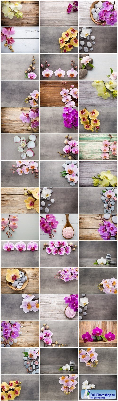 Orchid & SPA Backgrounds - Set of 50xUHQ JPEG Professional Stock Images