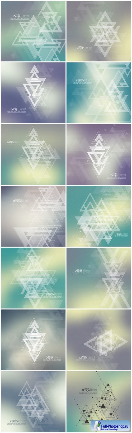 Amazing Abstract Backgrounds 31 - Set of 15xEPS Professional Vector Stock