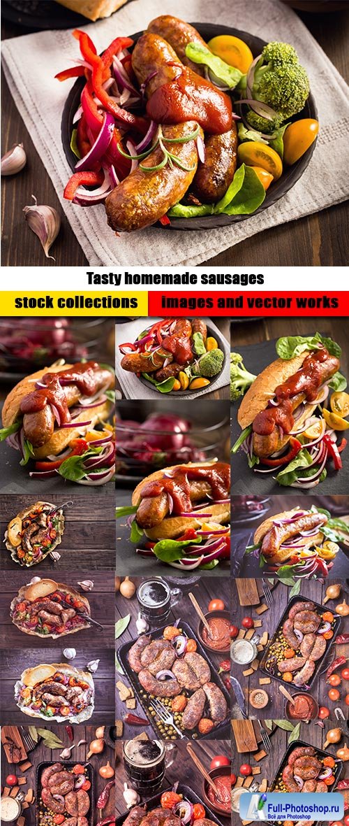 Tasty homemade sausages