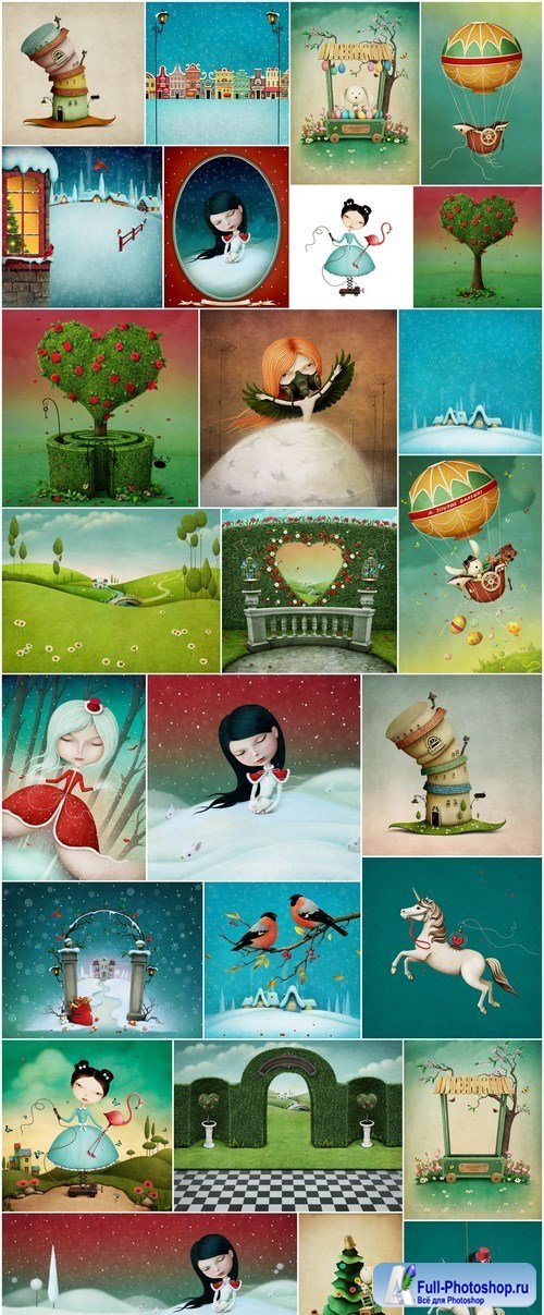 Fairy Fantasy and Illustrations 2 - Set of 26xUHQ JPEG Professional Stock Images