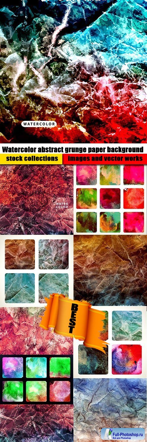 Watercolor abstract grunge paper background