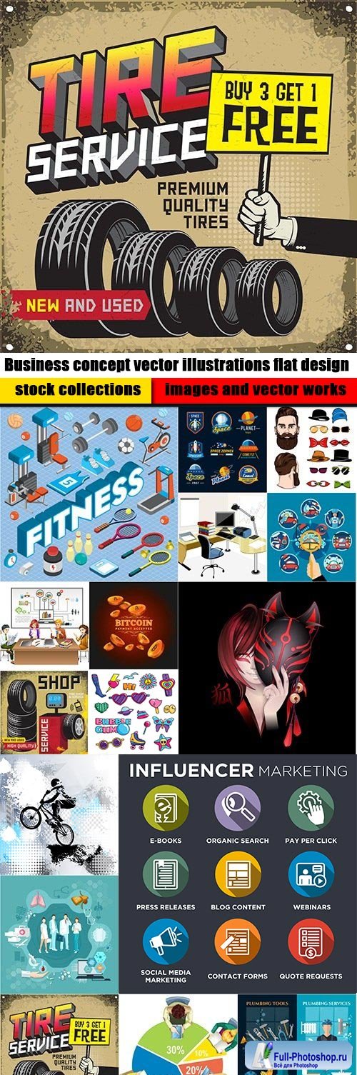 Business concept vector illustrations flat design
