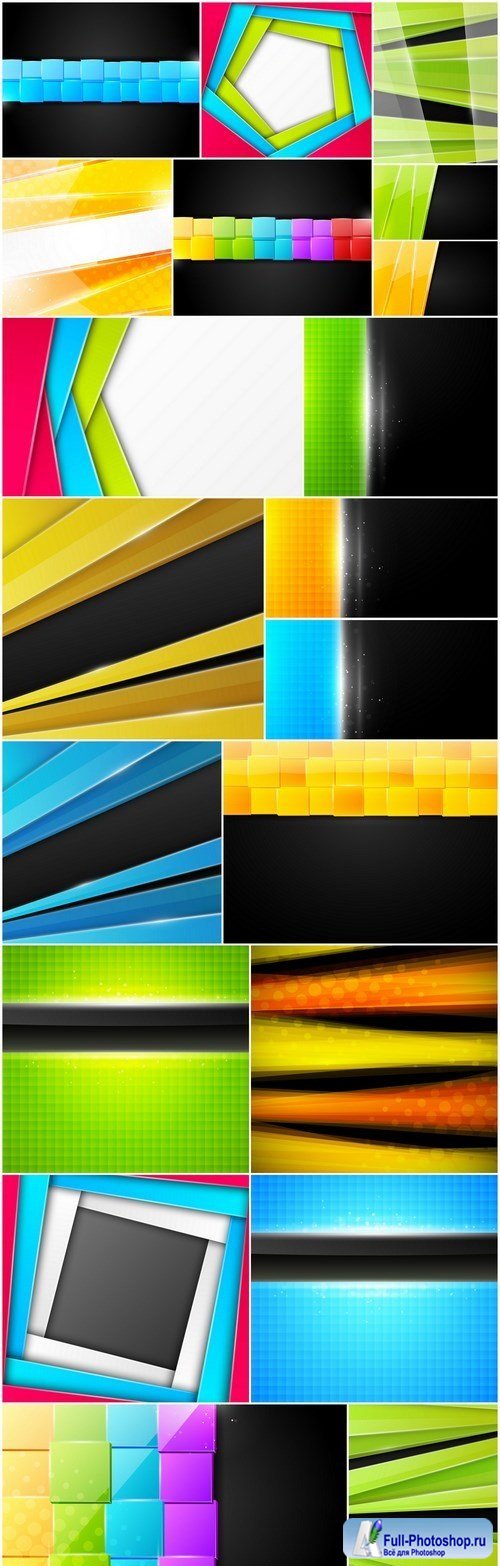 Amazing Abstract Backgrounds 30 - Set of 18xEPS Professional Vector Stock