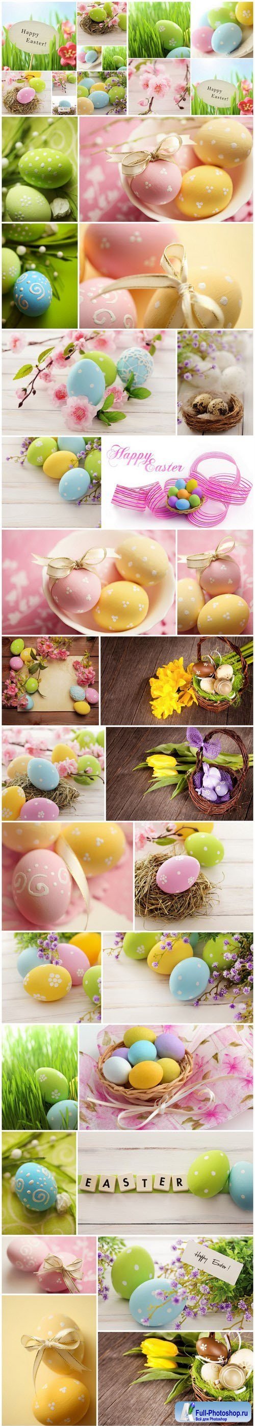 Easter Eggs and Happy Easter 3 - Set of 30xUHQ JPEG Professional Stock Images