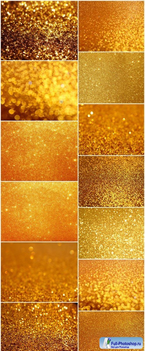 Golden holiday glowing glitter background 13X JPEG