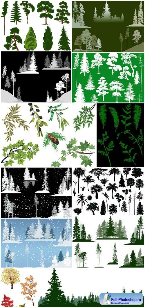 Large set trees and branches 12X EPS
