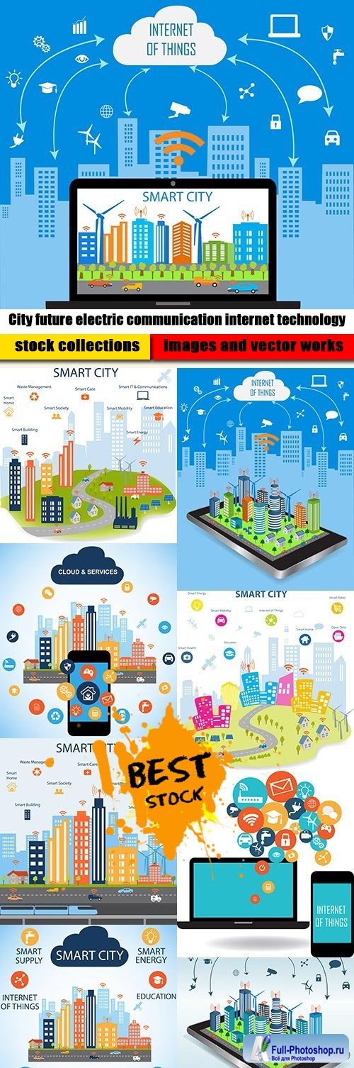 City future electric communication internet technology