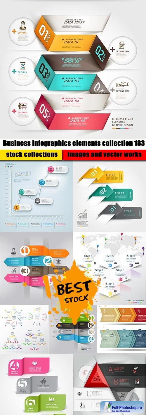 Business Infographics elements collection 183