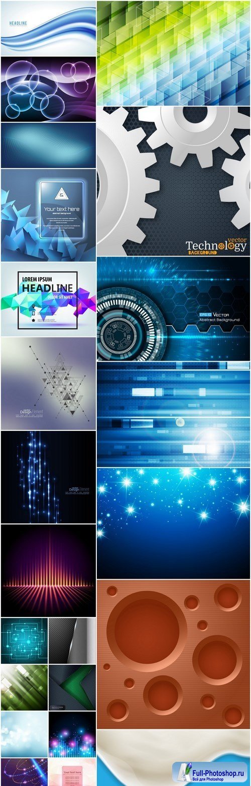 Abstract Background Collection #211 - 24 Vector