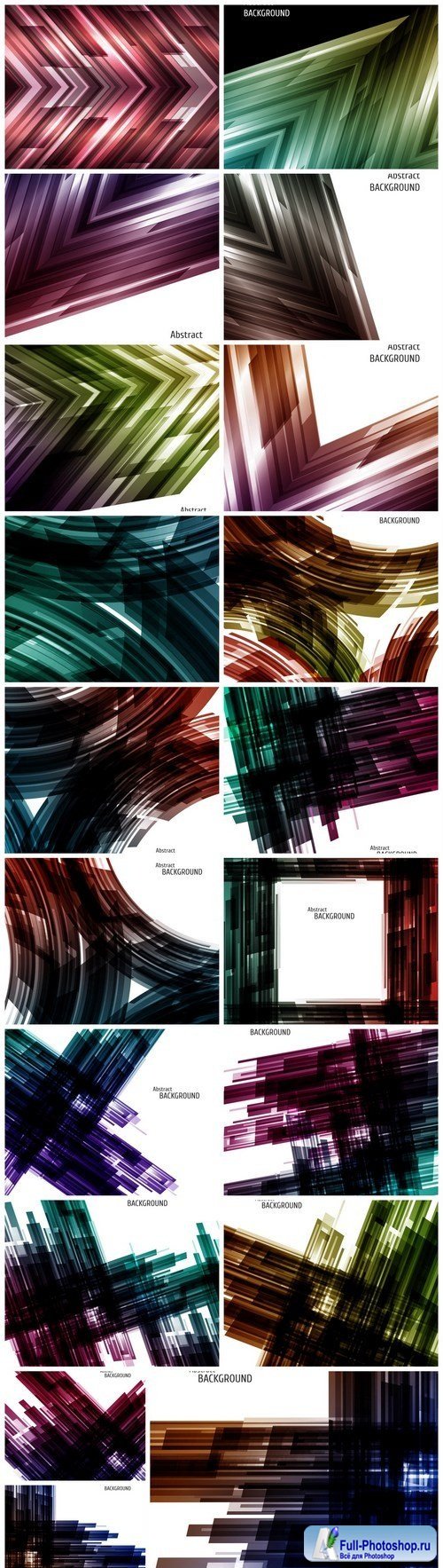 Abstract grunge backgrounds - 19xEPS