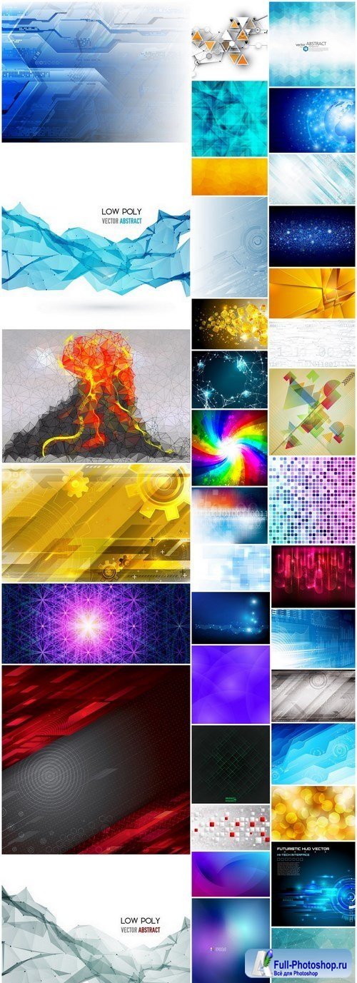 Amazing Abstract Backgrounds Collection 28 - 39xEPS