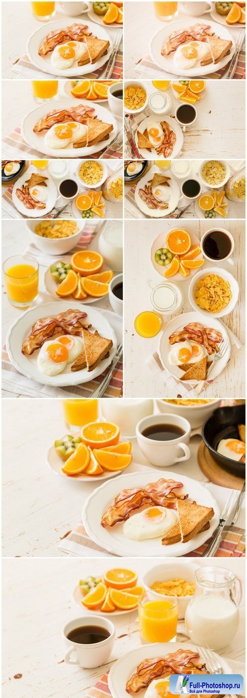 Traditional american breakfast - 10xUHQ JPEG