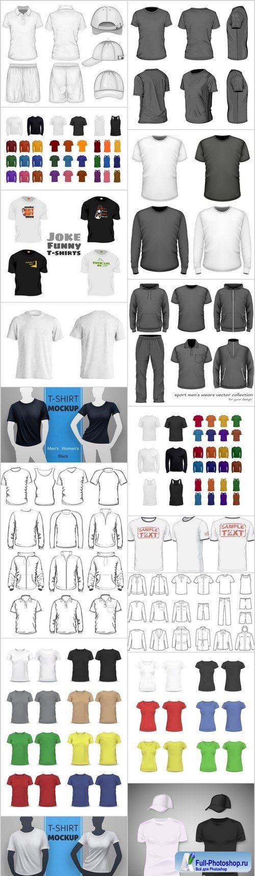 T-Shirts & Clothes Design - 16xEPS Vector Stock