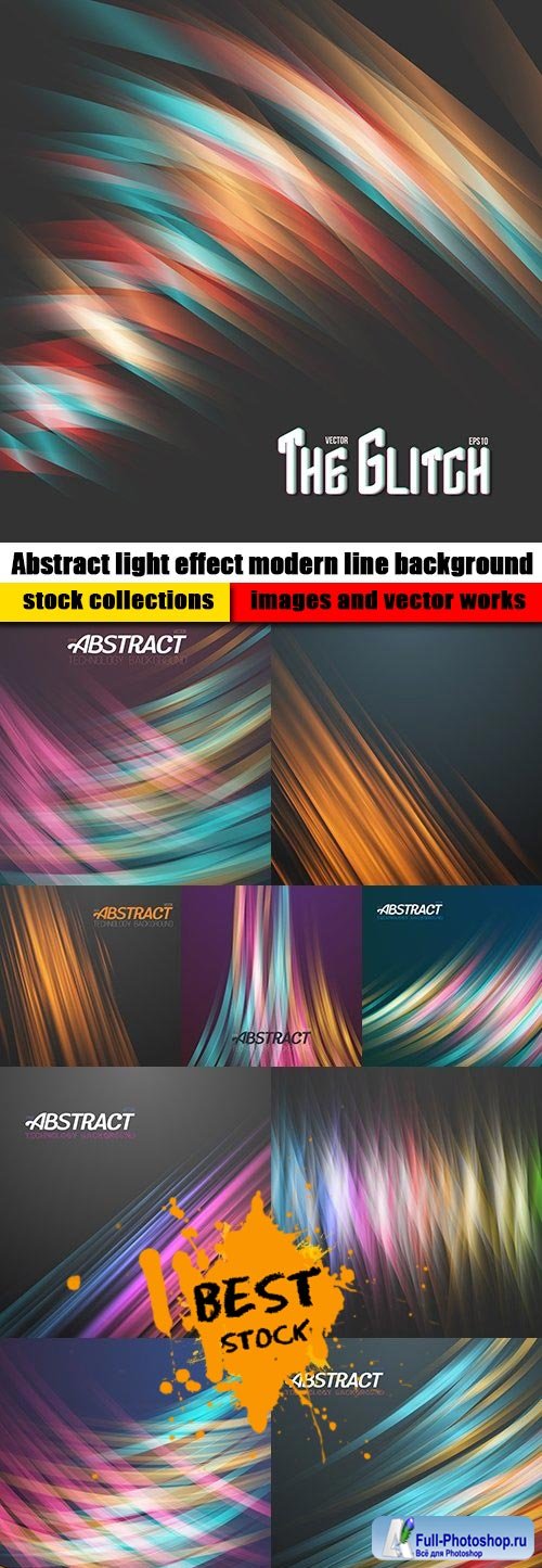 Abstract light effect modern line background