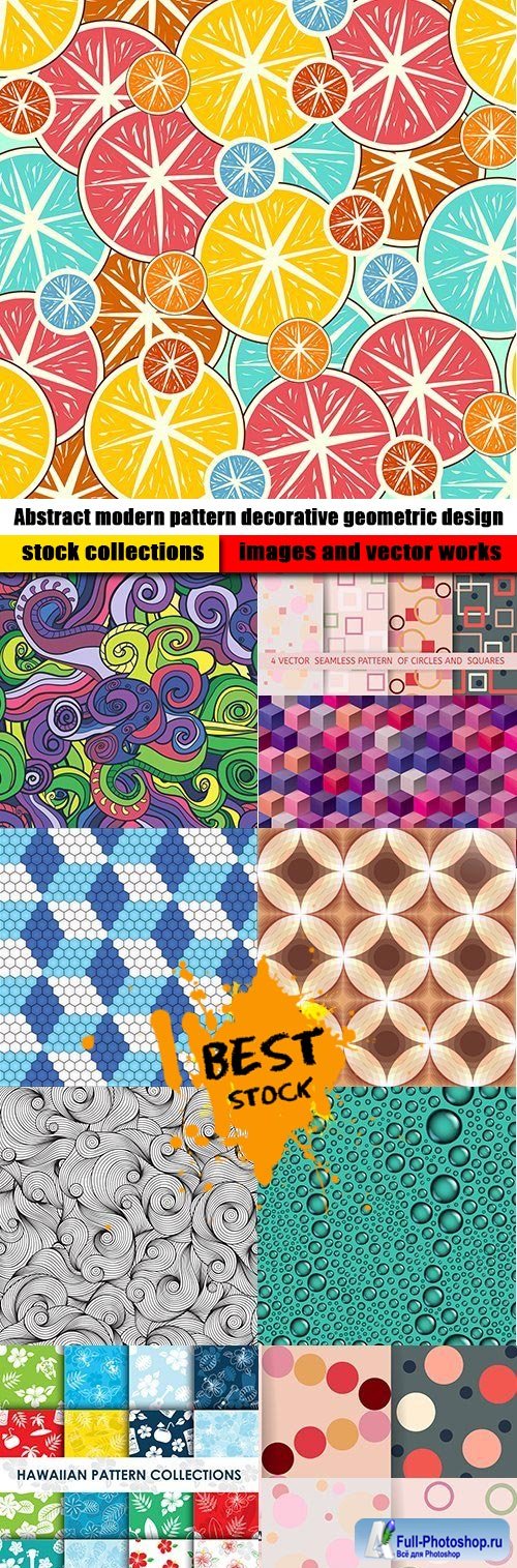 Abstract modern pattern decorative geometric design