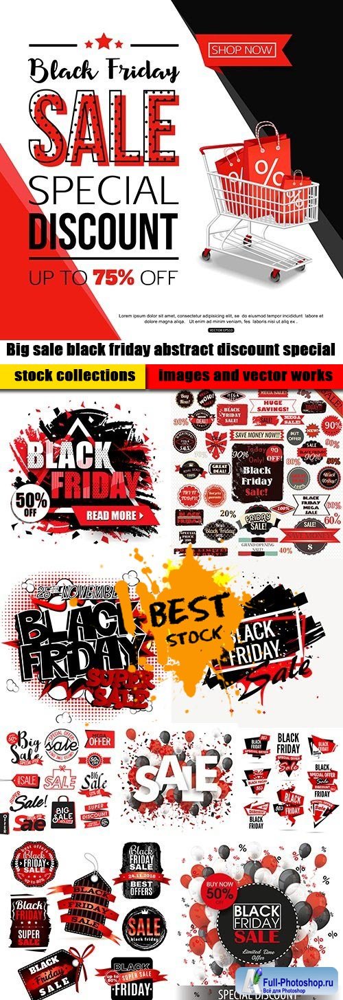Big sale black friday abstract discount special