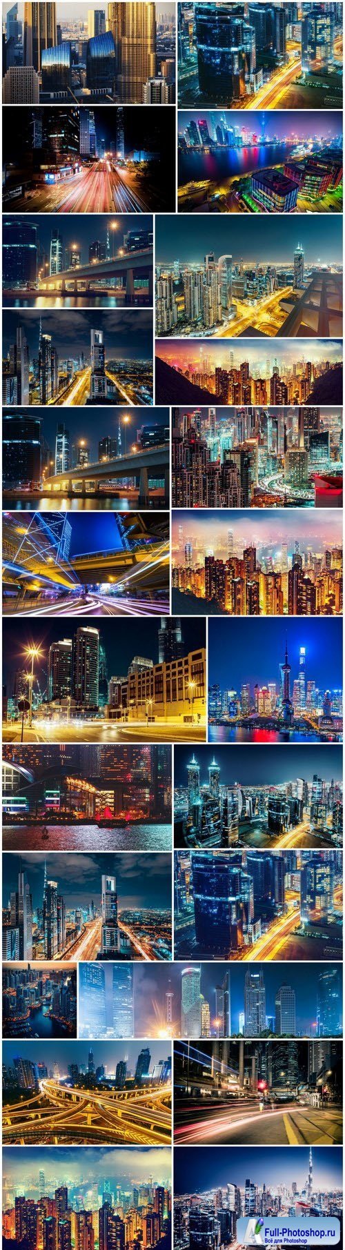 Beautiful night Shanghai and Dubai - 26xUHQ JPEG