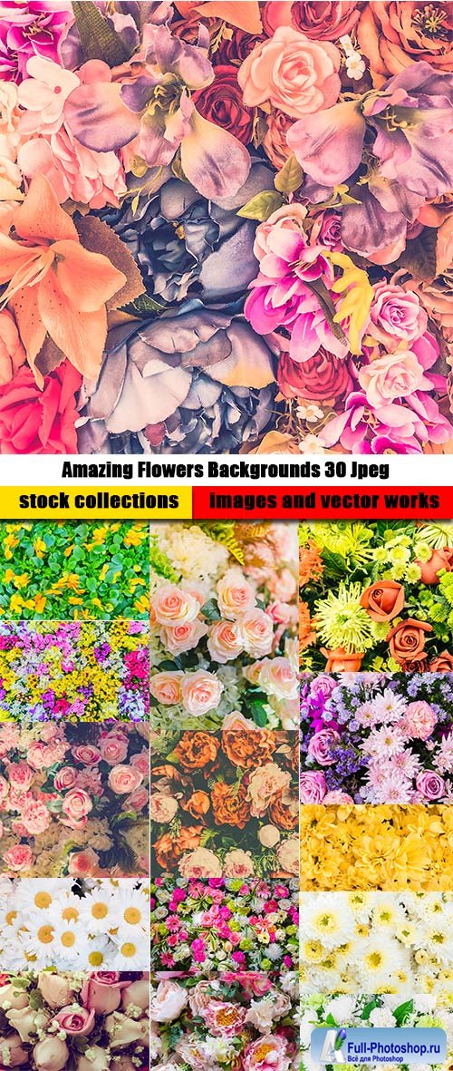 Amazing Flowers Backgrounds 30 Jpeg