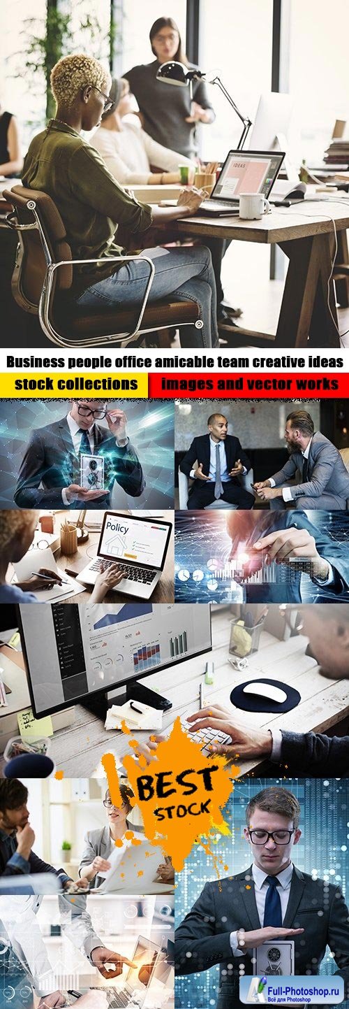 Business people office amicable team creative ideas