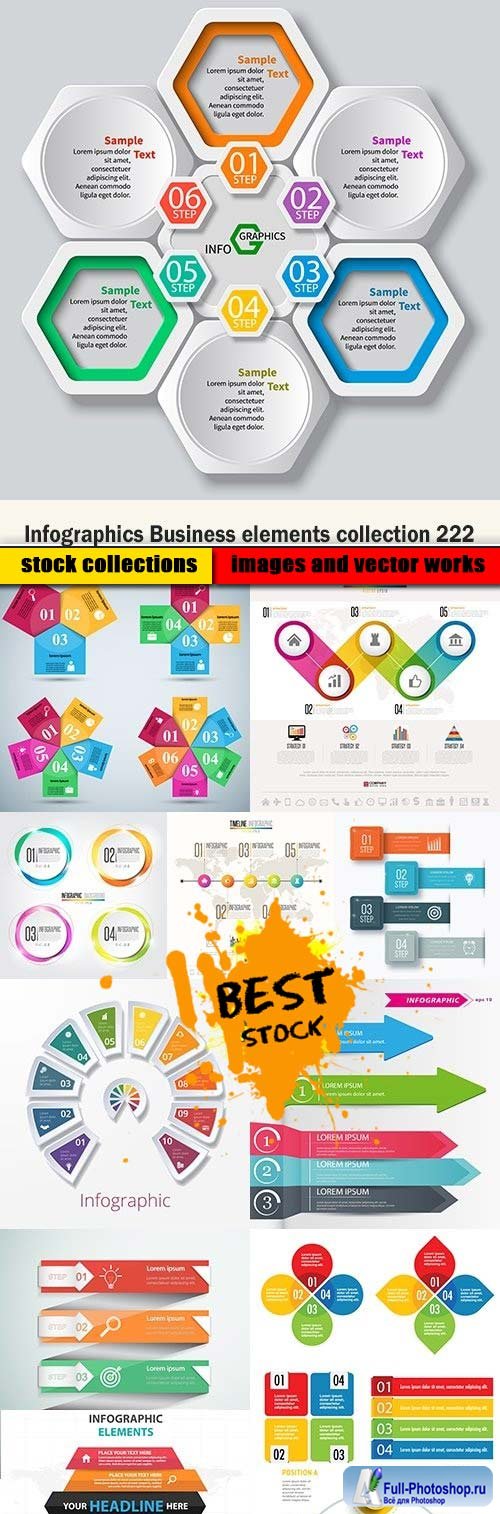 Infographics Business elements collection 222
