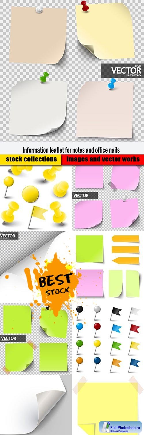 Information leaflet for notes and office nails