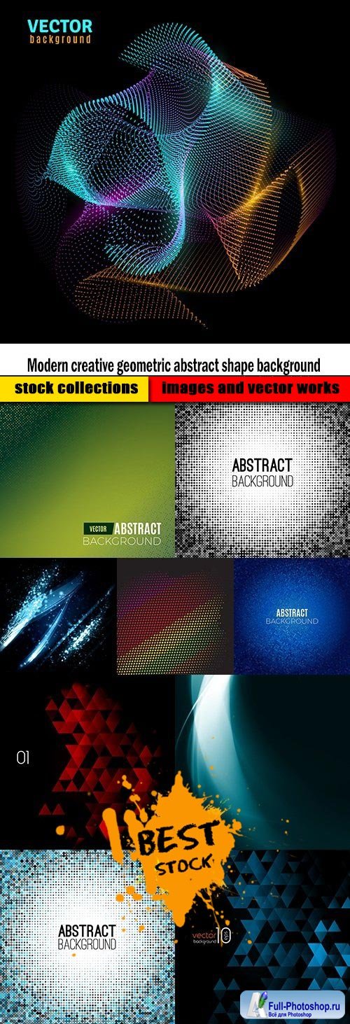 Modern creative geometric abstract shape background