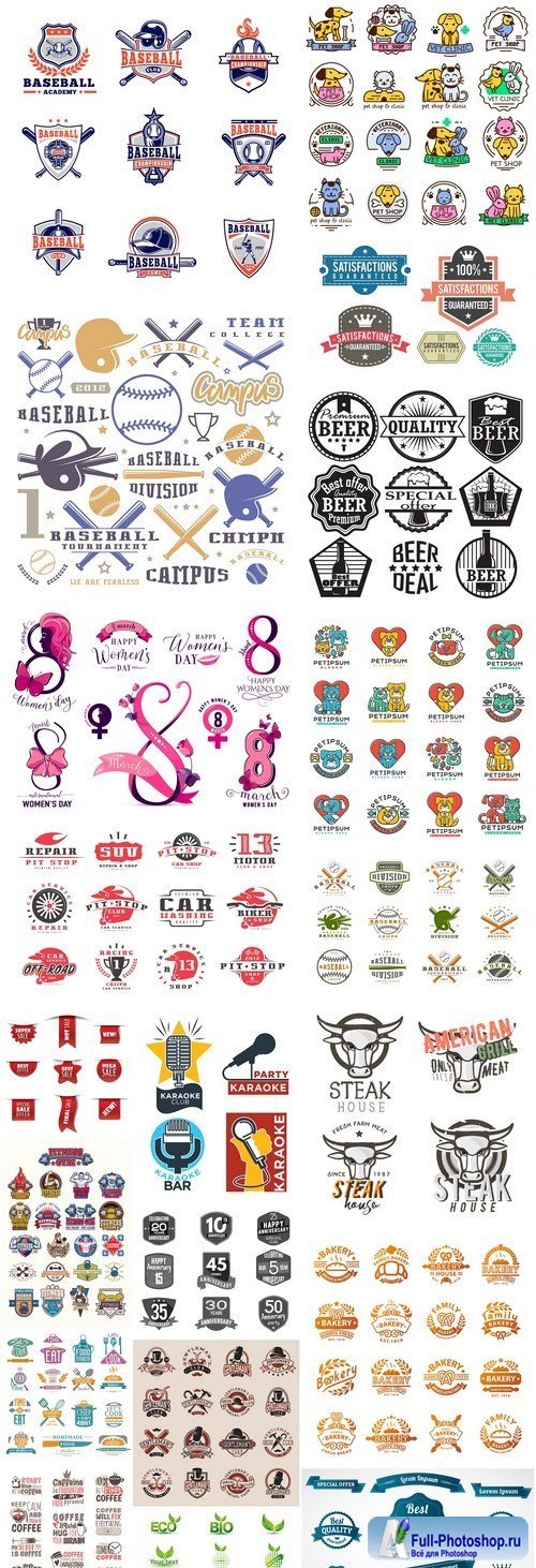 Different Labels And Stickers #141 - 20 Vector