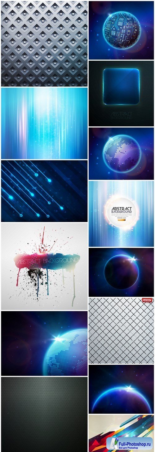 Abstract Background Collection #205 - 14 Vector