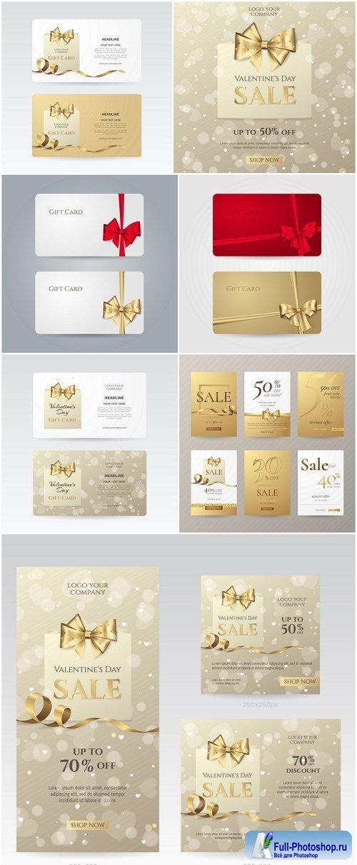 Elegant Sale Banners And Card - 8 Vector